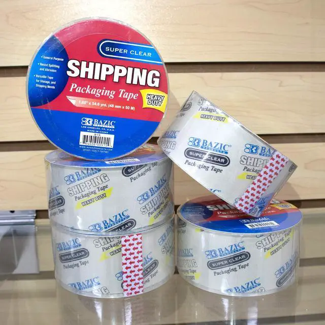 Alt view image 2 of 7 - Super Clear Heavy Duty Packing Tape 1.88" x 54.6 Yards, Shipping Mailing Moving Sealing Tapes, 1-Unit