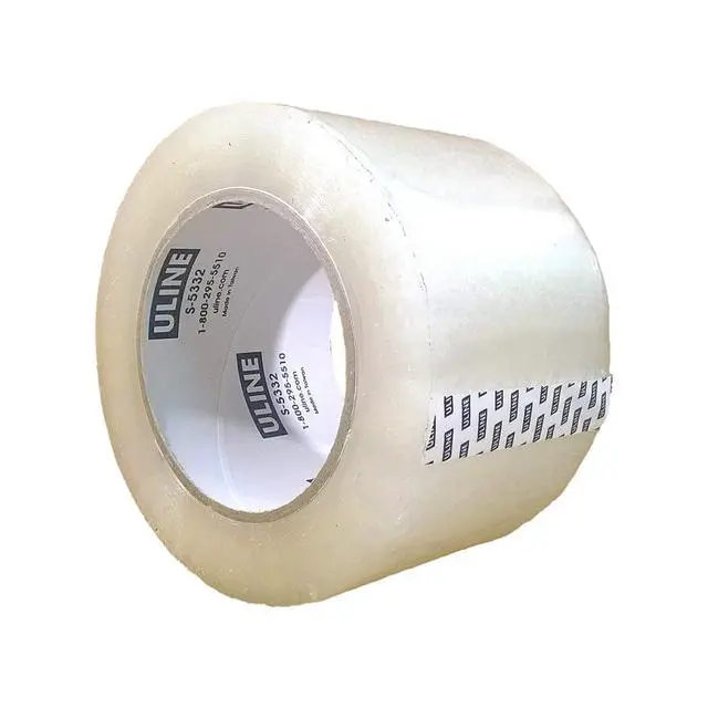Alt view image 2 of 3 - Packing Tape, 3 Inch X 110 Yard 2.6 Mil Crystal Clear Industrial Plus Tape by Uline, Pack of 4