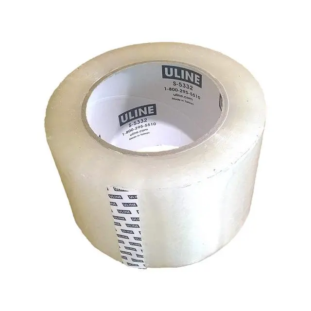Alt view image 3 of 3 - Packing Tape, 3 Inch X 110 Yard 2.6 Mil Crystal Clear Industrial Plus Tape by Uline, Pack of 4