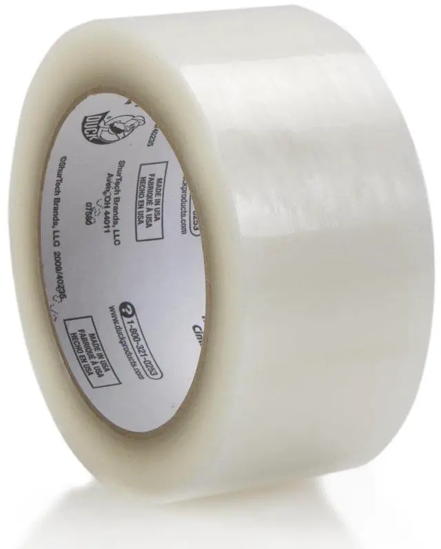 Alt view image 2 of 4 - Duck Brand Standard Packing Tape Refills, 4 Rolls | Clear, 3" Core, Everyday Household Shipping, Mailing, Moving Supplies, Lightweight, 1.88 Inch x 54.6 Yards