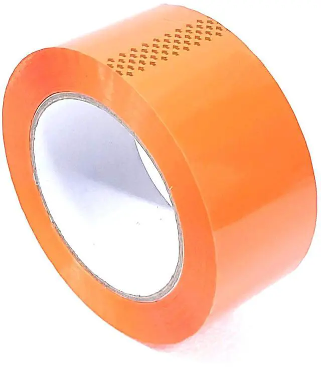 Main image of Orange Carton Sealing Tape, Packing Tape, Moving Tape 2" x 110 Yard,2.0 mil Thick, Heavy Duty (1 Roll)