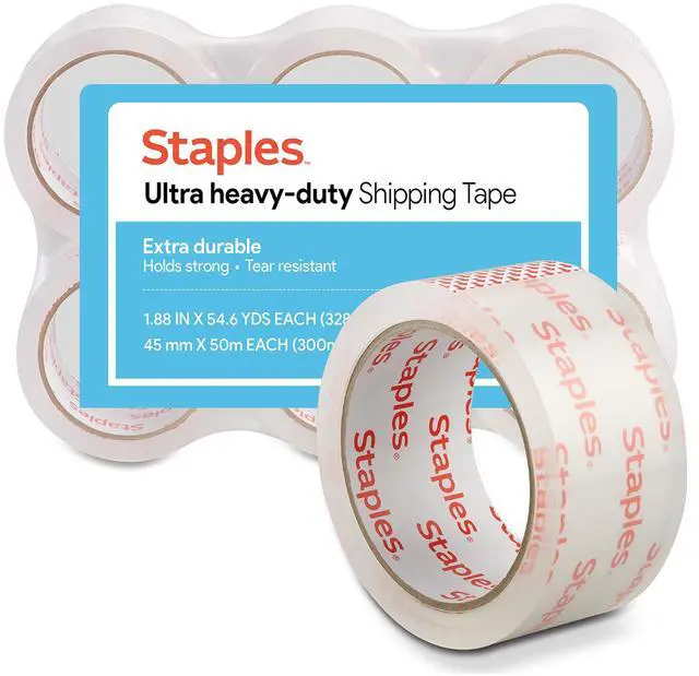 Main image of Ultra HeavyDuty Packing Tape, 1.88 x 54.6 Yards, Clear 6/Roll Pack