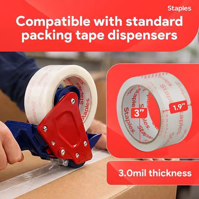 Alt view image 3 of 6 - Ultra HeavyDuty Packing Tape, 1.88 x 54.6 Yards, Clear 6/Roll Pack