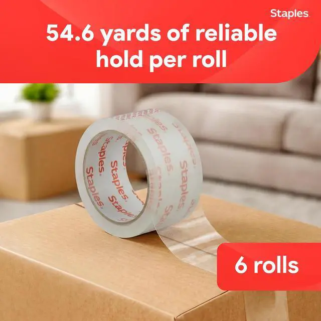Alt view image 6 of 6 - Ultra HeavyDuty Packing Tape, 1.88 x 54.6 Yards, Clear 6/Roll Pack