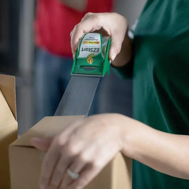 Alt view image 2 of 5 - EZ Start Packing Tape with Dispenser, 6 Pack