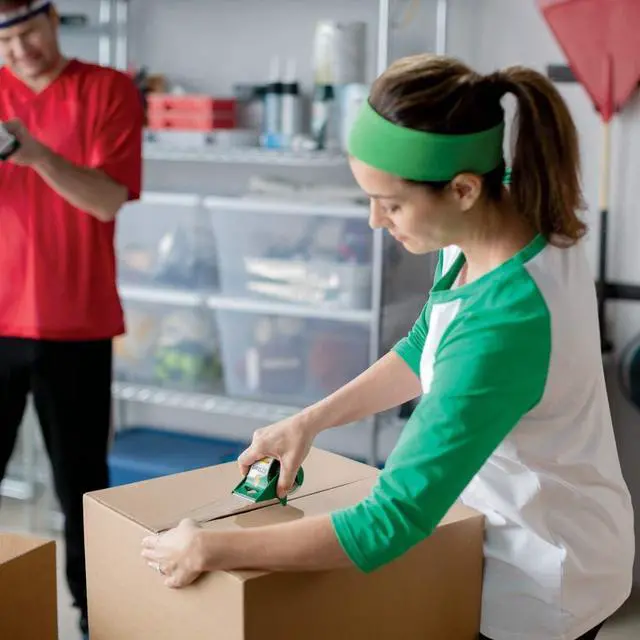 Alt view image 4 of 5 - EZ Start Packing Tape with Dispenser, 6 Pack
