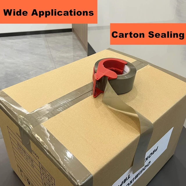 Alt view image 5 of 6 - 6-Pack Heavy Duty Brown Packing Tape with Dispenser, 2.5 mil x 1.88 inch x 110 Yards,Ultra Strong,Industrial Shipping Box Tan Packaging Tape for Moving, Office, & Storage