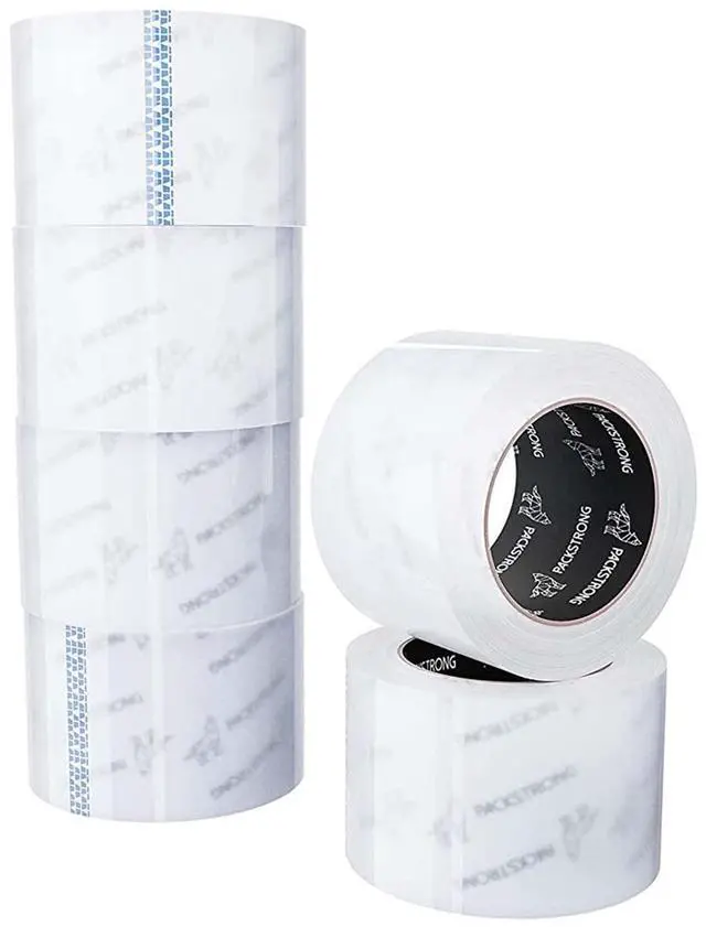 Alt view image 7 of 7 - Industrial Grade Clear Packing Tape 6 Rolls - 110 Yards per Roll - 3" Wide x 2.0 mil Thick, BOPP Adhesive Heavy Duty Tape for Box Office Moving Packaging Shipping