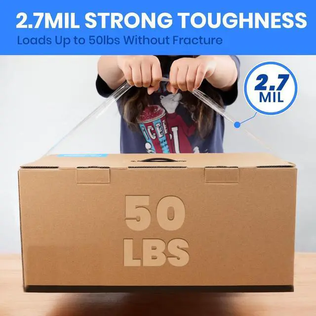 Alt view image 5 of 7 - Packing Tape Shipping Tape Packaging Tape for Moving Boxes Heavy Duty Clear, 55M Per Roll 1.88 Inch Width,2.7Mil