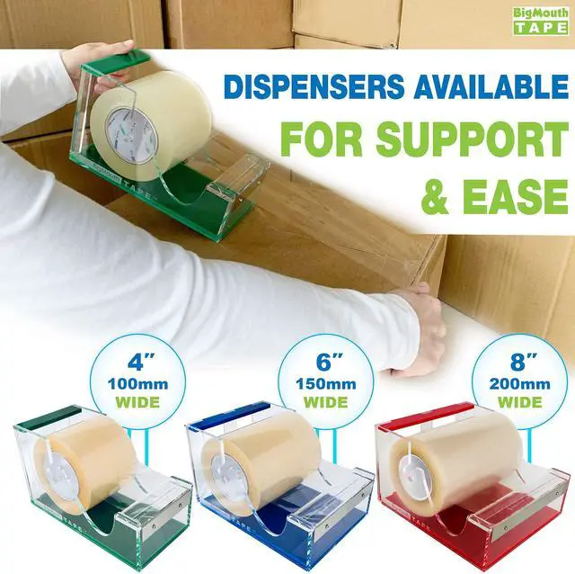 Alt view image 6 of 6 - Heavy Duty Clear Packaging Tape, 4-inch x 145 Yards (435ft), Designed for Packing, Shipping and Mailing, Strong and Durable Adhesive for a Long-Lasting Seal to Surfaces in hot or Cold