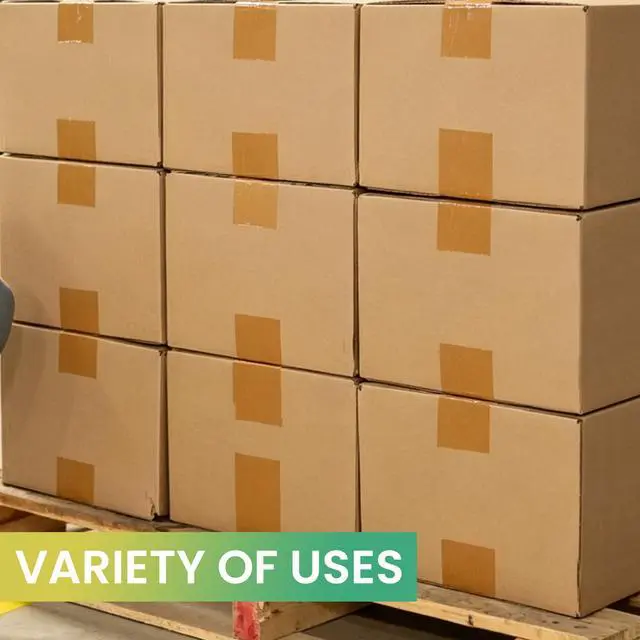 Alt view image 7 of 7 - Eco-Friendly Paper Packing Tape with Dispenser, Waterproof Coated Kraft Packaging Tape 2Inch x 55Yard Brown Cardboard Tape Self Adhesive for Moving Packing Shipping Sealing Boxes, 3Rolls