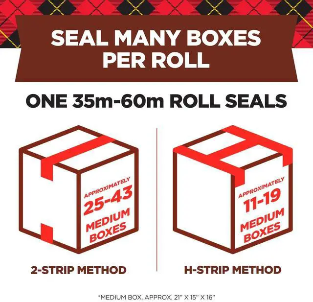 Alt view image 3 of 7 - Commercial Grade Shipping Packaging Tape, 1.88" x 54.6 yd, for Tough, Industrial Use, 1 Roll (3750)