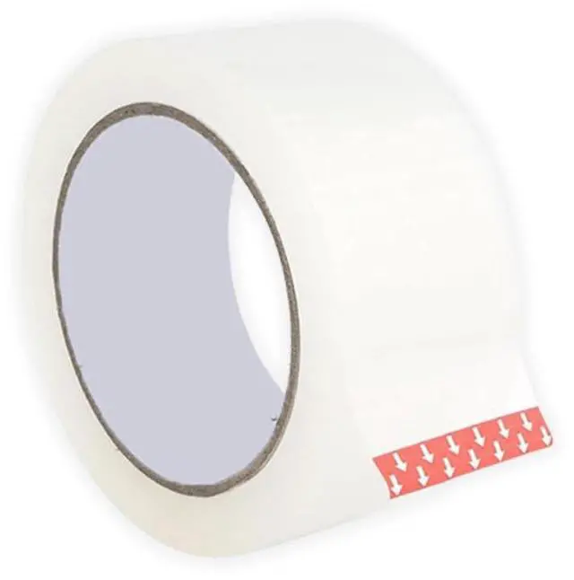 Alt view image 2 of 6 - 2 Wide Clear Packing Tape Designed for Moving Boxes Strong Commercial Grade Shipping Mailing Packaging Acrylic Tape Refill 110 Yards x 2 Mil Thick (6 Rolls)