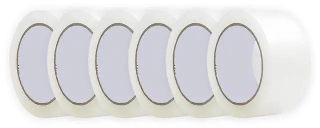 Alt view image 3 of 6 - 2 Wide Clear Packing Tape Designed for Moving Boxes Strong Commercial Grade Shipping Mailing Packaging Acrylic Tape Refill 110 Yards x 2 Mil Thick (6 Rolls)
