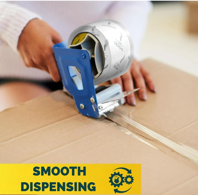Alt view image 5 of 6 - Packing Tape Clear Packaging Tape Heavy Duty Strong Shipping Refills Dispenser Transparent Thick Moving Supplies Mailing Boxes Sealing Office Storage Home - 60 Yds x 1.88" Wide x 2.7 Mil Thick 6 Rolls