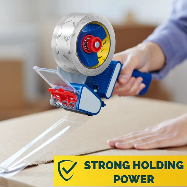 Alt view image 6 of 6 - Packing Tape Clear Packaging Tape Heavy Duty Strong Shipping Refills Dispenser Transparent Thick Moving Supplies Mailing Boxes Sealing Office Storage Home - 60 Yds x 1.88" Wide x 2.7 Mil Thick 6 Rolls