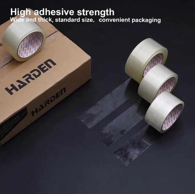 Alt view image 2 of 6 - Harden Heavy Duty Clear Packing Tape 1.88 Inch x 110 Yard - Industrial Grade Packaging Tape for Shipping, Mailing, Moving - Strong Adhesive Refill Roll for Tape Dispenser or Tape Gun (1)