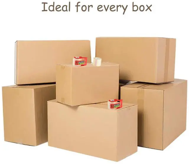 Alt view image 5 of 7 - Packing Tape with Dispenser, 12 Rolls Clear Shiping Package Tape, 2'' x 32.8 yd, 1.5'' Core, Designed for Packing, Shipping & Mailing