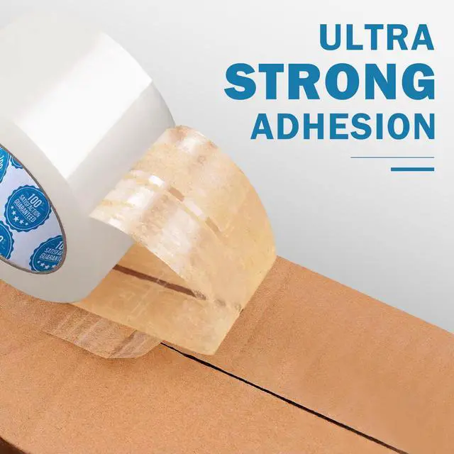 Alt view image 3 of 6 - Clear Packing Tape, 2 Inches x 55 Yards, 1.8 Mil Thick, Acrylic Adhesive, 36 Rolls, for Packaging, Carton Sealing, Storage, Moving