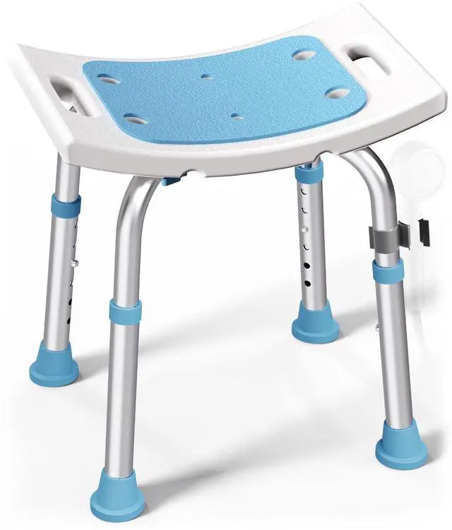 Main image of Shower Chair for Inside Shower, 400 lbs Adjustable Shower Stool with Suction Feet, Shower Seat for Inside Tub Bathroom Bench Bath Chair for Elderly and Disabled - Light Blue