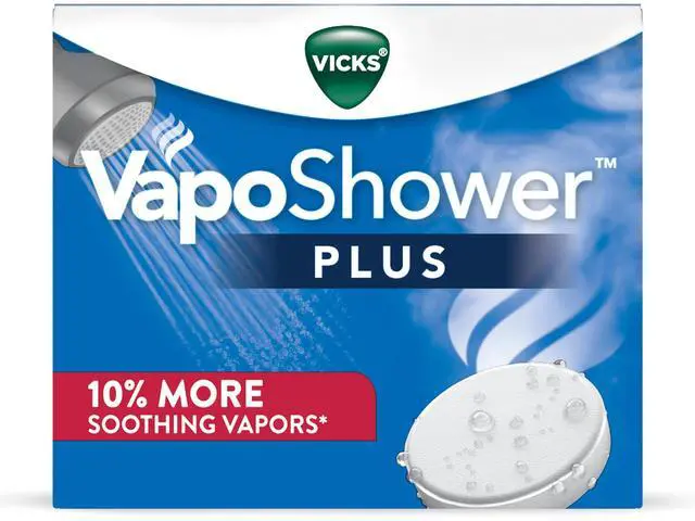 Main image of ,VapoShower Plus, Shower Steamers, Eucalyptus Shower Steamer & Menthol Scent, Clean Dissolving Vapor Shower Tablets, Aromatherapy Shower Steamer & Shower Bombs, 12 count