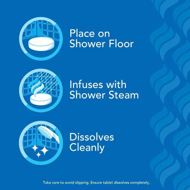 Alt view image 6 of 7 - ,VapoShower Plus, Shower Steamers, Eucalyptus Shower Steamer & Menthol Scent, Clean Dissolving Vapor Shower Tablets, Aromatherapy Shower Steamer & Shower Bombs, 12 count