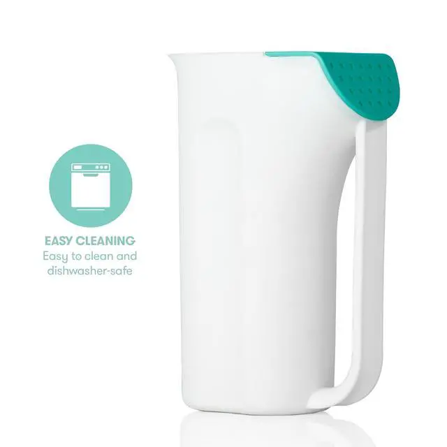 Alt view image 6 of 6 - Baby Control The Flow Bath Rinse Cup, Tear Free Rinser to Wash Hair and Body with Easy Grip Handle and Removable Rain Shower, Made in USA