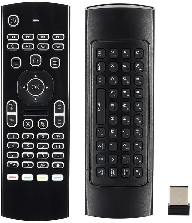Main image of MX3 Air Mouse Remote Control, 2.4G Multifunctional Backlight Mini Wireless Keyboard Air Mouse Remote for Android Smart TV Box, 3-Gyro&Gsensor, Projector HTPC Mini PC, PS3/4 Xbox 360