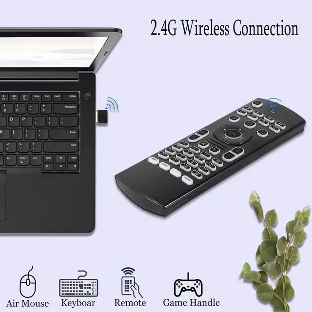 Alt view image 4 of 7 - MX3 Air Mouse Remote Control, 2.4G Multifunctional Backlight Mini Wireless Keyboard Air Mouse Remote for Android Smart TV Box, 3-Gyro&Gsensor, Projector HTPC Mini PC, PS3/4 Xbox 360
