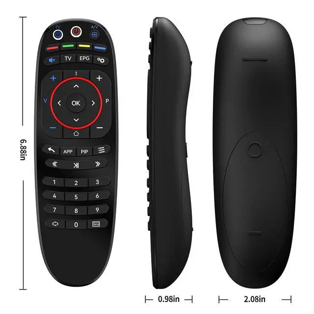 Alt view image 7 of 7 - Replacement Remote Control for INFOMIR MAG 254 MAG 256 MAG 322 MAG 250 MAG 324 324w2 MAG 424 MAG 524 Mag 524W3 MAG 544 MAG 520 MAG 322 MAG420 MAG 544 W3 Linux Set-Top IPTV Boxes T4HU1615/41KA
