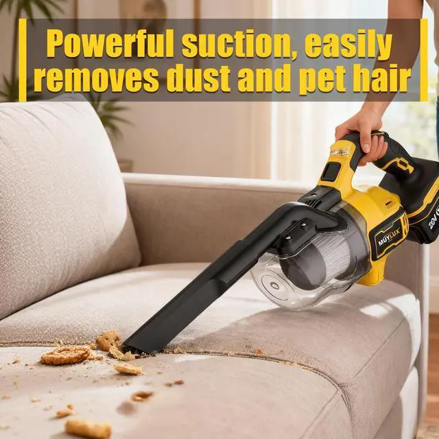 Alt view image 2 of 7 - Cordless Vacuum Cleaner for Home, 1600Pa/400W Stick Vacuum with LED, Anti-Tangle, Powerful Suction Wireless Floor Vacuum, Lightweight Handheld Vacuum for Pet Hair, Hard Floor