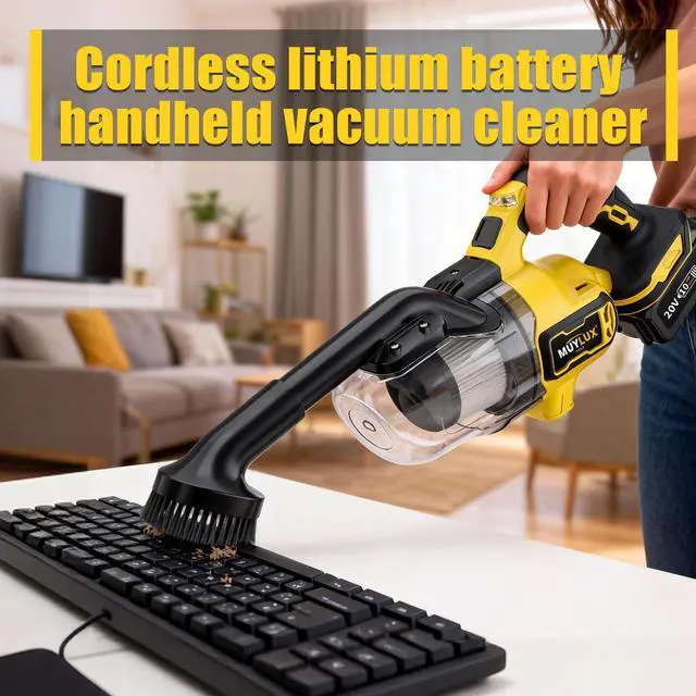 Alt view image 4 of 7 - Cordless Vacuum Cleaner for Home, 1600Pa/400W Stick Vacuum with LED, Anti-Tangle, Powerful Suction Wireless Floor Vacuum, Lightweight Handheld Vacuum for Pet Hair, Hard Floor