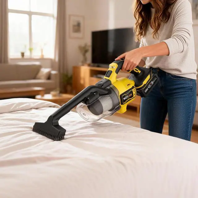Alt view image 5 of 7 - Cordless Vacuum Cleaner for Home, 1600Pa/400W Stick Vacuum with LED, Anti-Tangle, Powerful Suction Wireless Floor Vacuum, Lightweight Handheld Vacuum for Pet Hair, Hard Floor