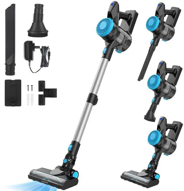 Main image of Voltvac Lite Cordless Vacuum Cleaner for Home Pet Hair, Portable Handheld Rechargeable Vacuum (Black)