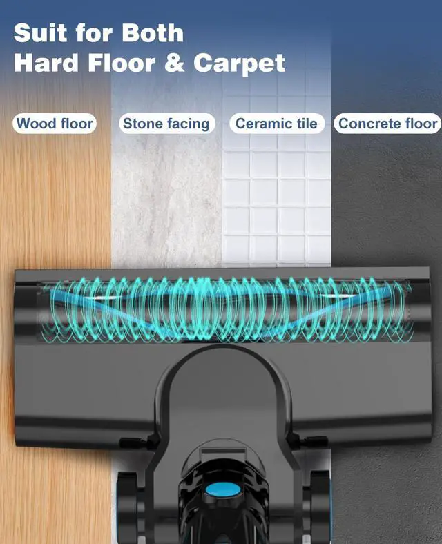 Alt view image 5 of 7 - Voltvac Lite Cordless Vacuum Cleaner for Home Pet Hair, Portable Handheld Rechargeable Vacuum (Black)