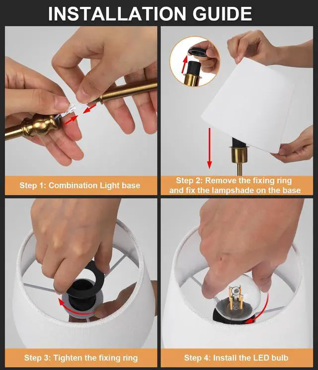 Alt view image 7 of 7 - Rechargeable Cordless Table Lamp, 5000mAh Battery Operated Lamp, Wireless 3-Level Dimmable Touch Lamp, Portable Night Bedside Brass Lamp, Desk Light for Home Decor, Patio, Restaurant, Dinning
