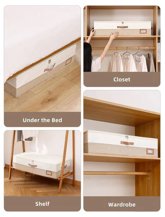 Alt view image 7 of 7 - Wedding Dress Storage Box, Large Wedding Dress Preservation Box with 5 Cedar Wood Blocks, 30 Sheets of Acid-Free Tissue Paper, Microfiber Gloves, and Dust-Proof Bag-Beige&Linen Color
