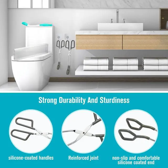 Alt view image 3 of 7 - Toilet Aids for Wiping Bottom 3 Pack Self Wipe Assist Long Short Handle,Butt Wiper Tool with Boxes for Garage Storage,Daily Living Toilet Tissue aids for Women,Men,Disability and Elderly