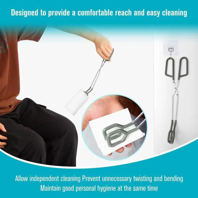Alt view image 7 of 7 - Toilet Aids for Wiping Bottom 3 Pack Self Wipe Assist Long Short Handle,Butt Wiper Tool with Boxes for Garage Storage,Daily Living Toilet Tissue aids for Women,Men,Disability and Elderly
