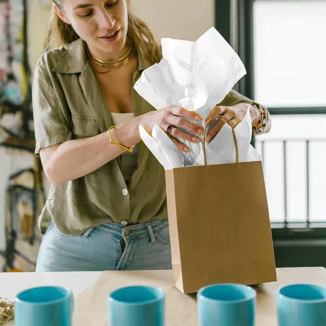 Alt view image 7 of 7 - 200 Sheets 15 x 20 inch Acid Free Archival Tissue Paper, White No Lignin Free Packing Tissue Paper for Preserving Clothing Storage Festival Gift Wrap Mother's Day Party Décor
