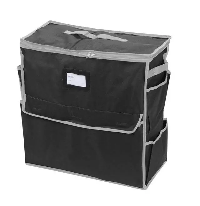 Alt view image 4 of 6 - Unique Holiday Storage Organizer for Gift Bag and Wrapping Accessories (Black)