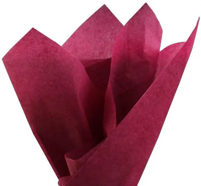 Main image of 100 Sheets Burgundy Wine Color Tissue Wrapping Paper Bulk 20 x 15 Inches for Gift Favor Bags Boxes Flowers Packaging Crafts DIY Art Projects and Party Decorations