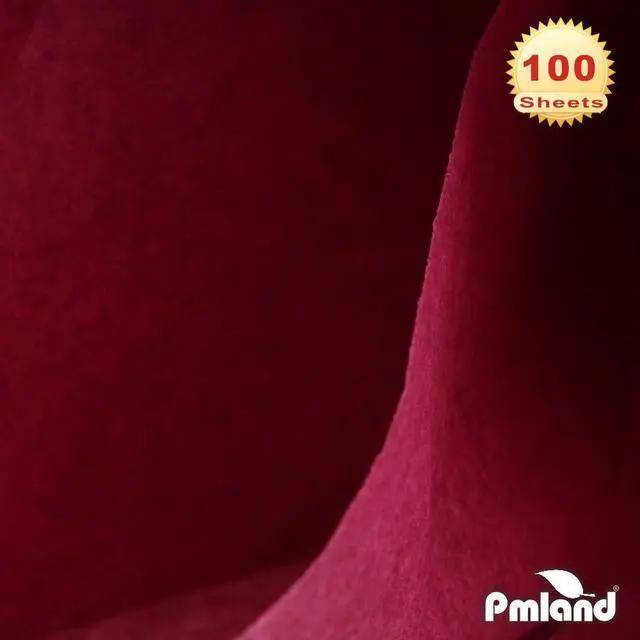 Alt view image 4 of 7 - 100 Sheets Burgundy Wine Color Tissue Wrapping Paper Bulk 20 x 15 Inches for Gift Favor Bags Boxes Flowers Packaging Crafts DIY Art Projects and Party Decorations