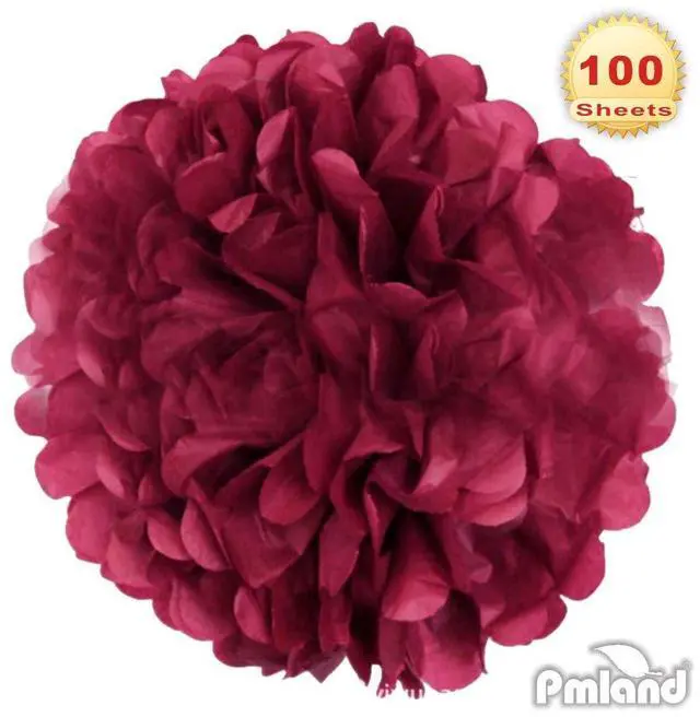 Alt view image 7 of 7 - 100 Sheets Burgundy Wine Color Tissue Wrapping Paper Bulk 20 x 15 Inches for Gift Favor Bags Boxes Flowers Packaging Crafts DIY Art Projects and Party Decorations