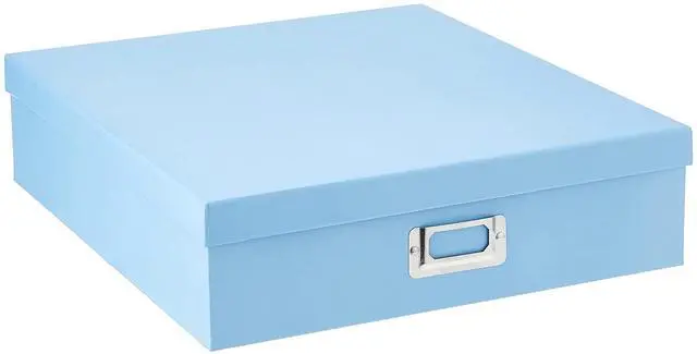 Main image of Jumbo Scrapbook Storage Box, Sky Blue