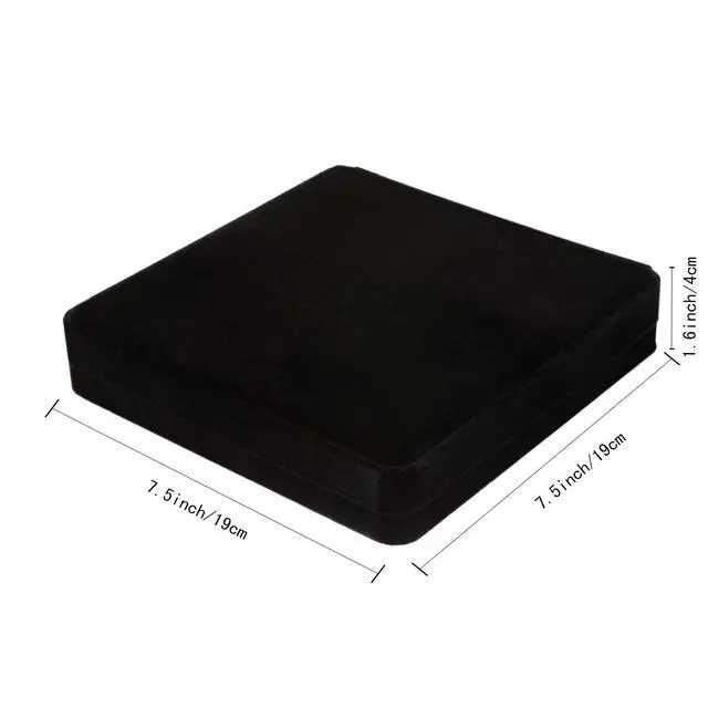 Alt view image 2 of 7 - Velvet Jewelry Set Box, Velvet Gift Box for Bracelet Necklace Earring Ring (Black)