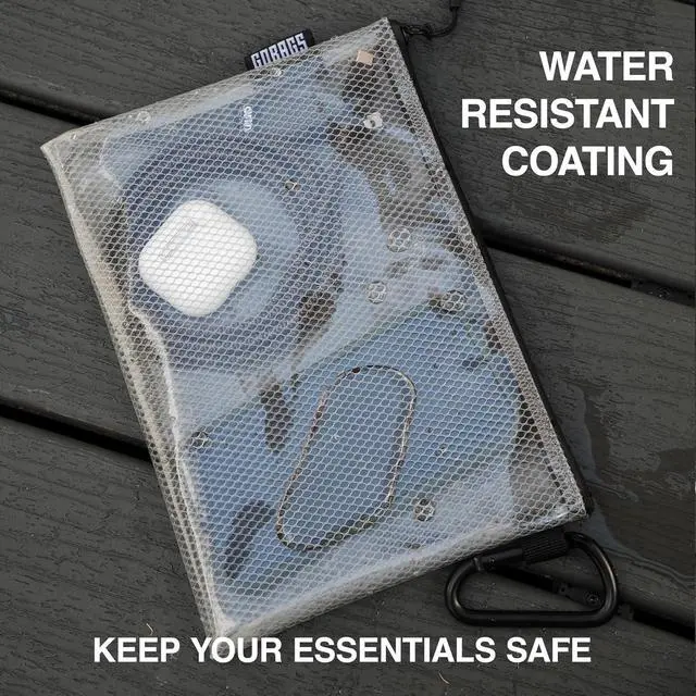 Alt view image 6 of 7 - Air Production Large Clear Zipper Pouch (4Pack) Cable Organizer & Travel Gear Bag for Electronics, Camera Accessories, Tool Pouch & Small Tech Storage