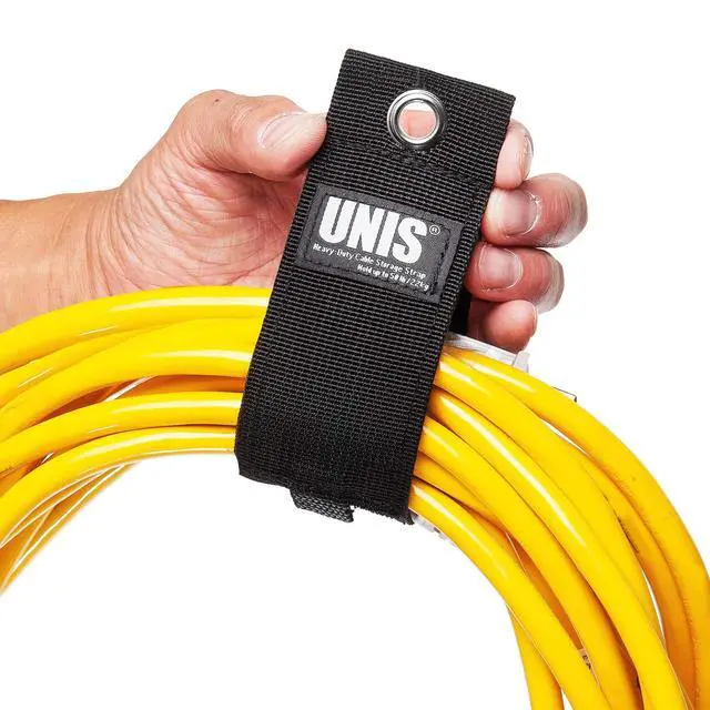 Alt view image 6 of 6 - 8 Pack Heavy Duty Large 13-inch Extension Cord Storage Extendable Cable Ties Strap Loop Hanger Organizer for Cable, Hose, Power Cord, and Rope