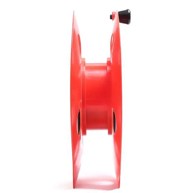 Alt view image 4 of 6 - Heavy Duty Impact Resistant Plastic Extension Cord Storage Reel With Bag 1 Pack Durable & Safe, Lightweight & Portable, Ideal for Outdoor Projects & DIY Maintenance 100 Feet RED