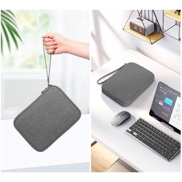 Alt view image 6 of 7 - Electronics Organizer Travel, Travel Cord Organizer Case, Compact Electronics Accessories Bag for Cable, Cord, Charger, Phone